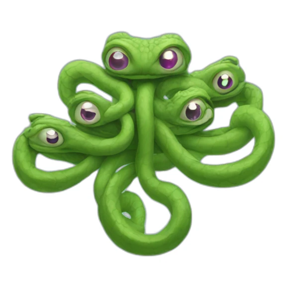 hydra with 3 eyes sticker