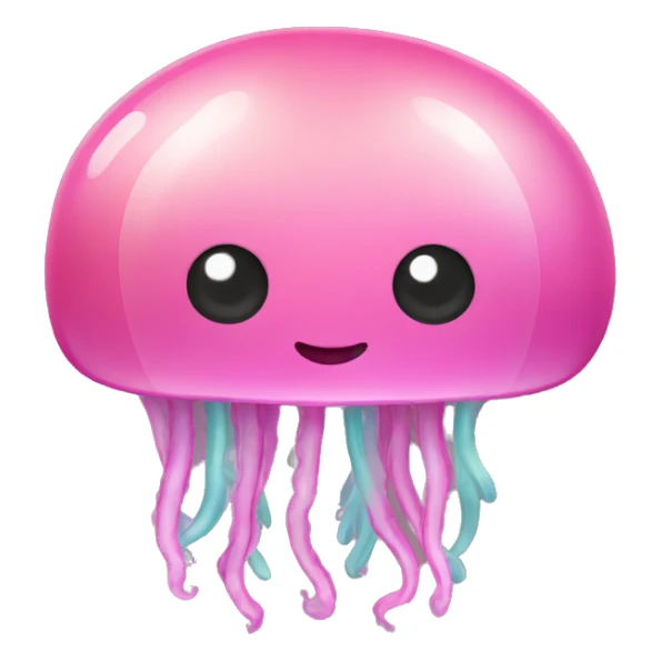 pink jellyfish  sticker