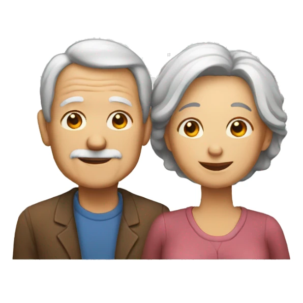 OLD COUPLE sticker