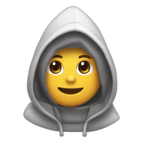 Chat avec une capuche qui est écris capuchat sticker