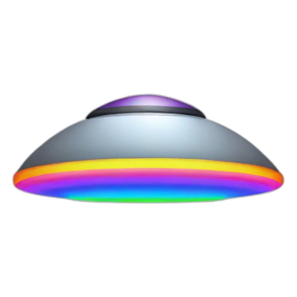 queer ufo rainbow sticker
