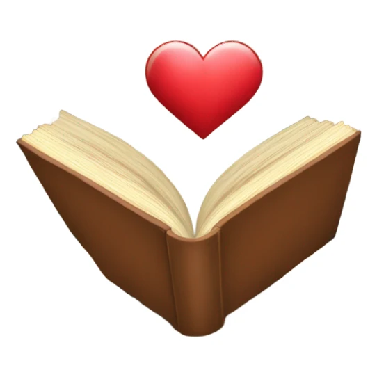 books with heart sticker