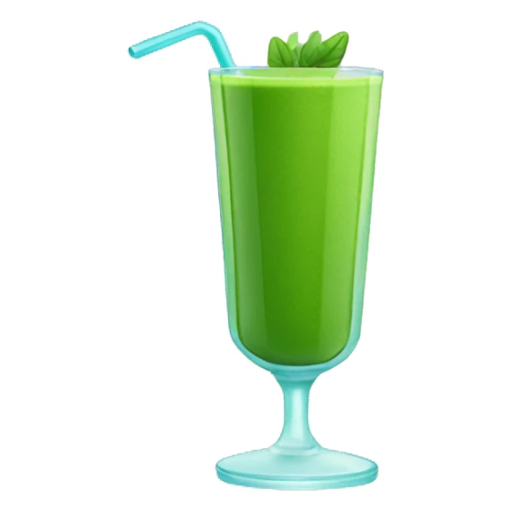 Green smoothie with no emoji sticker