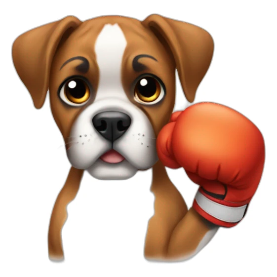 Cute little Boxer sticker
