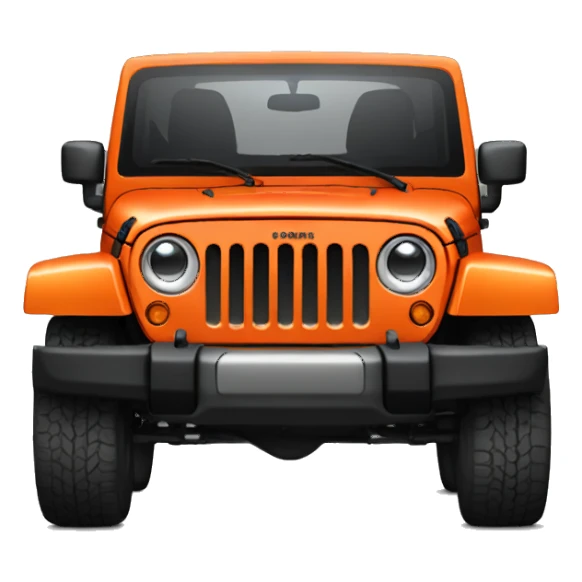 Orange Jeep wrangler sticker