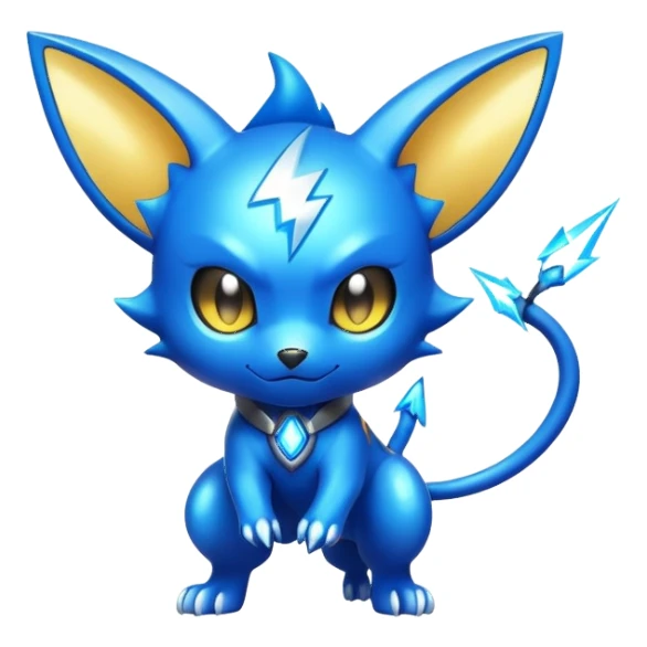  Shiny Sparkly Cool Epic Shinx-Fakémon-creature sticker