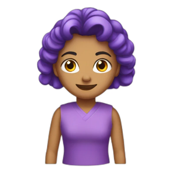 Hada morada con la palabra “cali” sticker