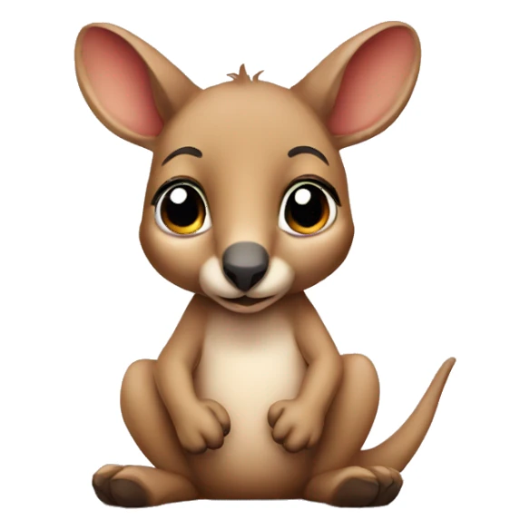 Kangaroo baby sticker