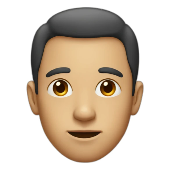 Person with oversized nose and ears sticker