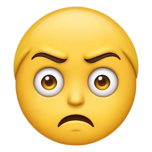 Emoji with ew look  sticker