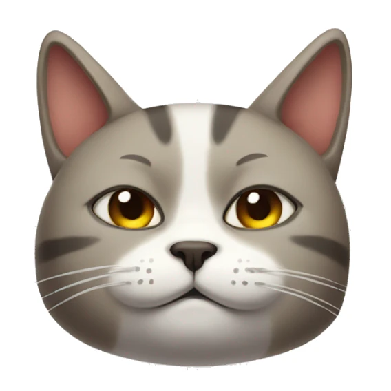 Cat with headache sticker