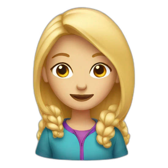 Blond girl Tent sticker