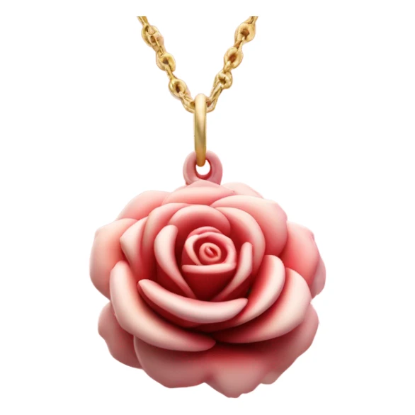 3d rose flower charm sticker