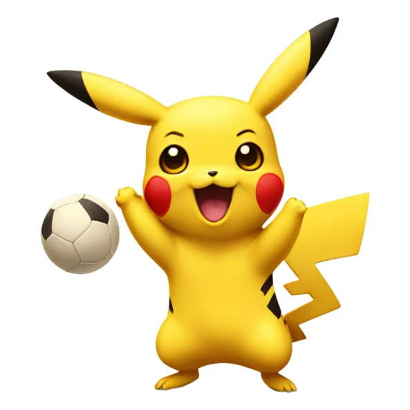 Pikatschu plays Handball  sticker