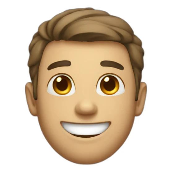 Smiling dude sticker