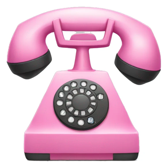 Pink telephone sticker