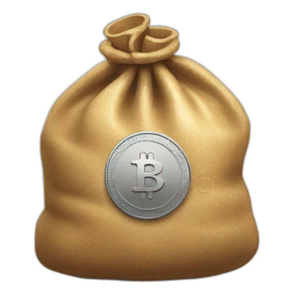 bag of coin sticker