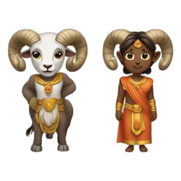 Ram and sita  sticker