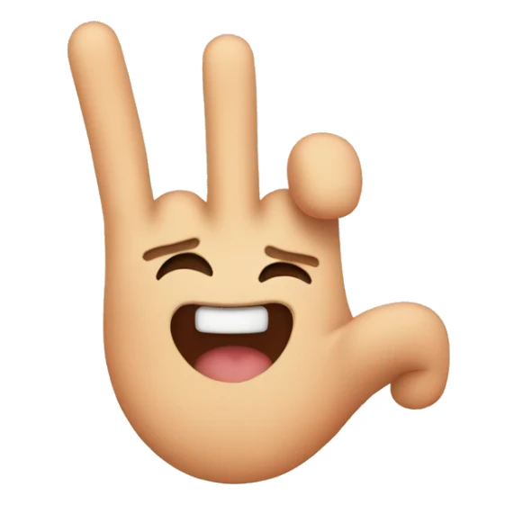 Heart and middle finger  sticker