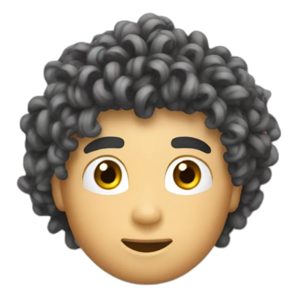 Ronaldo noodle hair sticker