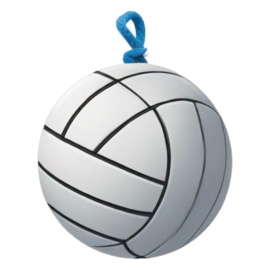 Volleyball on rubber rope sticker