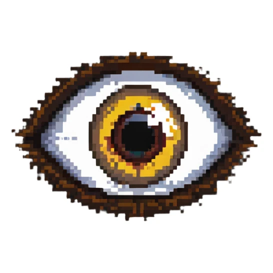 brown eye sticker