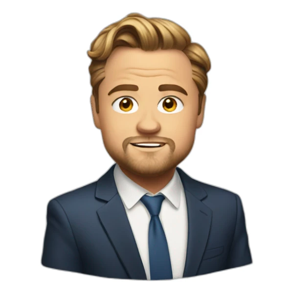 snide emoticon dicaprio sticker