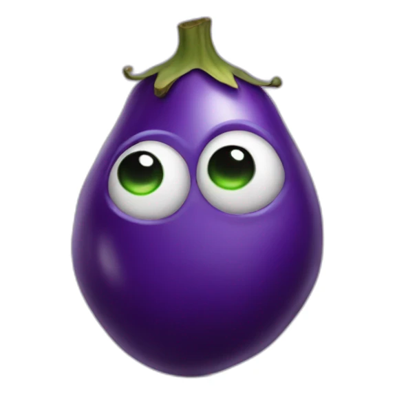 sweating eggplant sticker