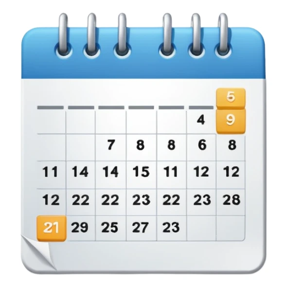 calendar emoji sticker