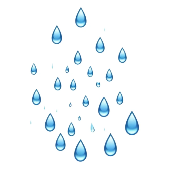 Making it rain sticker