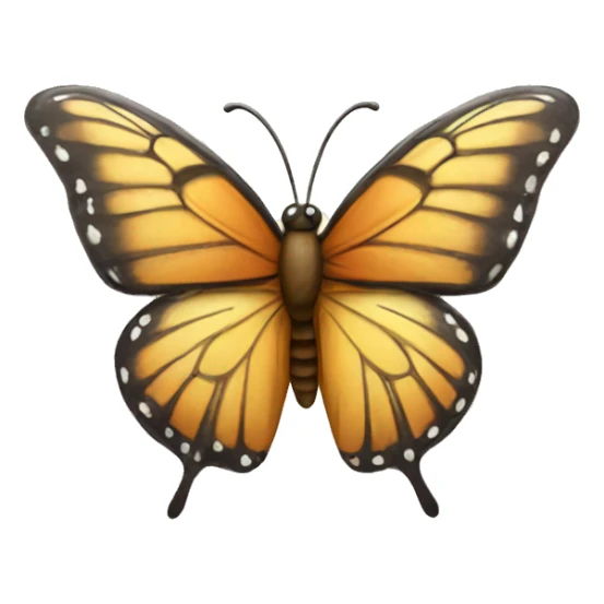Butterfly smiling sticker