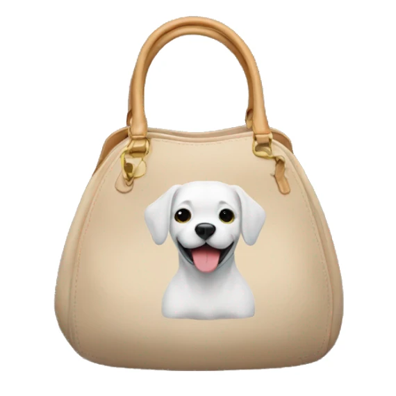 Purse with dog inside sticker