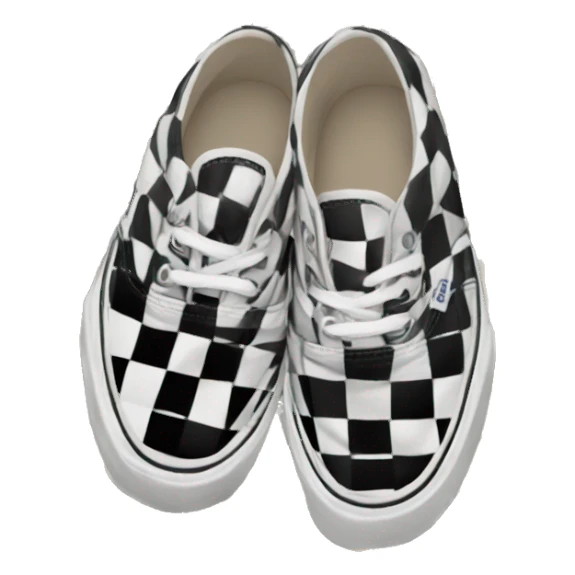 Checkered vans shoes sticker