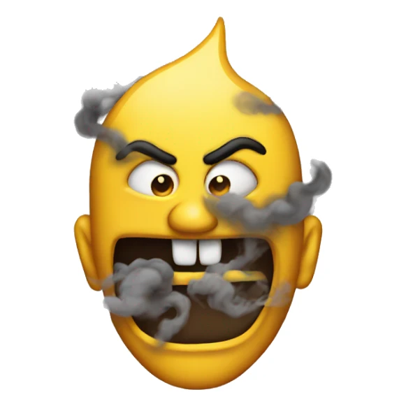 Evil with smoke  sticker