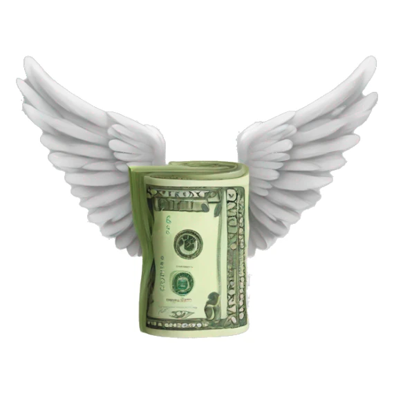 Money with Wings sticker