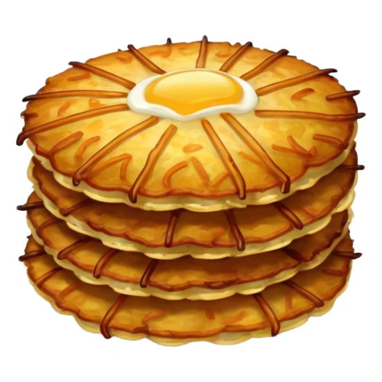fried potato latkes sticker