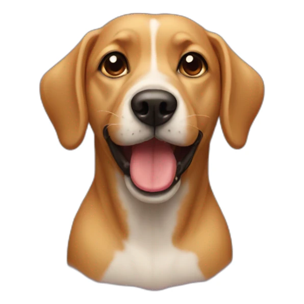 A dog and its lips sticker