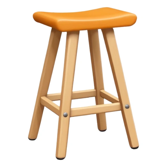 A stool in Bauhaus style sticker