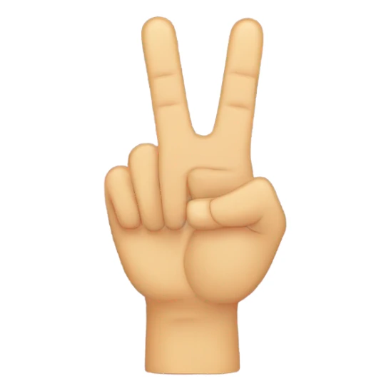 peace sign with thumb out sticker