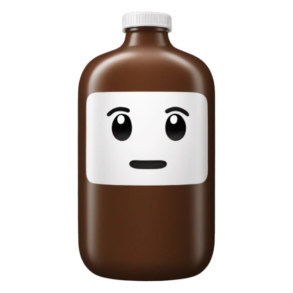 huge brown gel bottle sticker