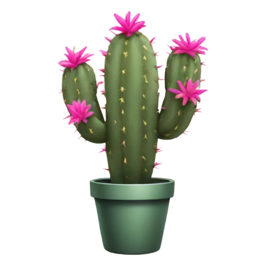 pink cactus sticker