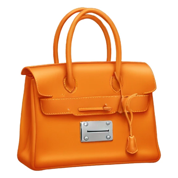 Hermes bag orange color sticker