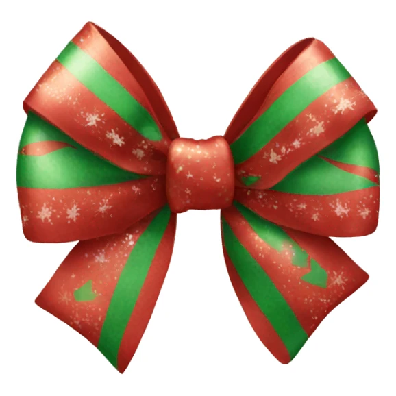 Christmas bow sticker