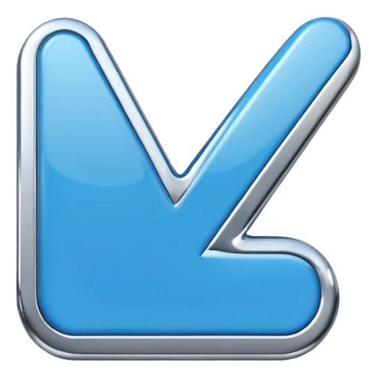 "A 3D glossy blue verification checkmark icon, smooth rounded edges, studio lighting, high resolution, minimalist aesthetic." sticker
