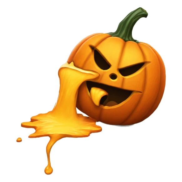 jackolantern puking sticker