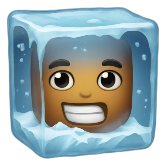ice cube cold sticker