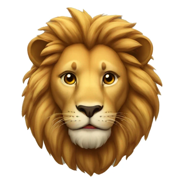 Lion love sticker