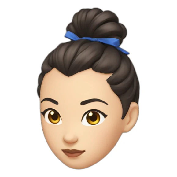 chun li hair bun sticker