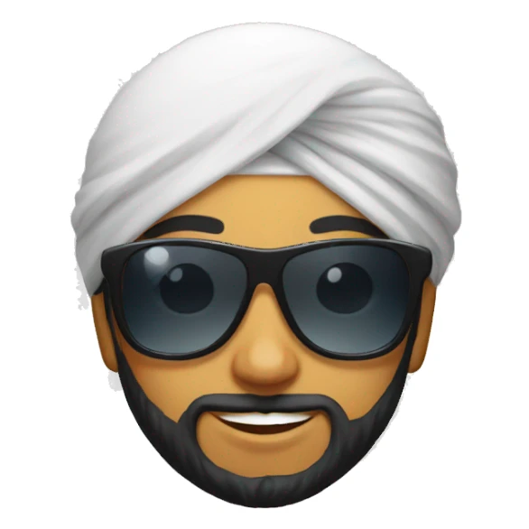 sikh boy with sun glasses sticker