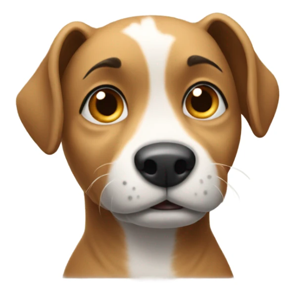 A disabled dog giving a middle finger ￼ sticker